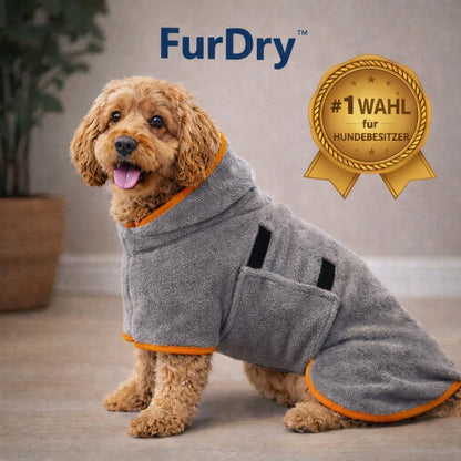 FurDry™ – Flauschiger Hunde-Bademantel