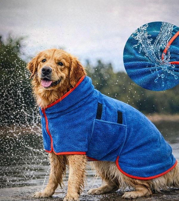 FurDry™ – Flauschiger Hunde-Bademantel