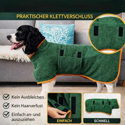 FurDry™ – Flauschiger Hunde-Bademantel