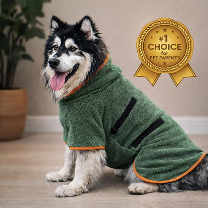 FurDry™ – Flauschiger Hunde-Bademantel